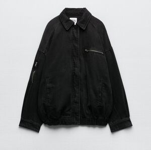 Zara | Oversized Denim Bomer